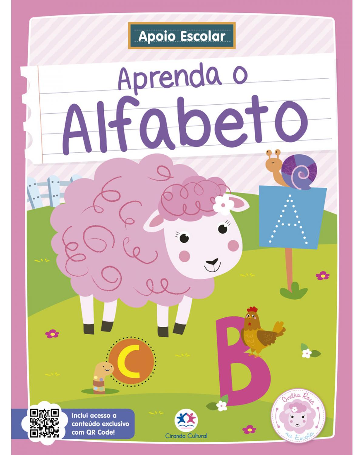 Apoio Escolar - Aprenda o Alfabeto - Ovelha Rosa na Escola - 1ª Edição | 2021