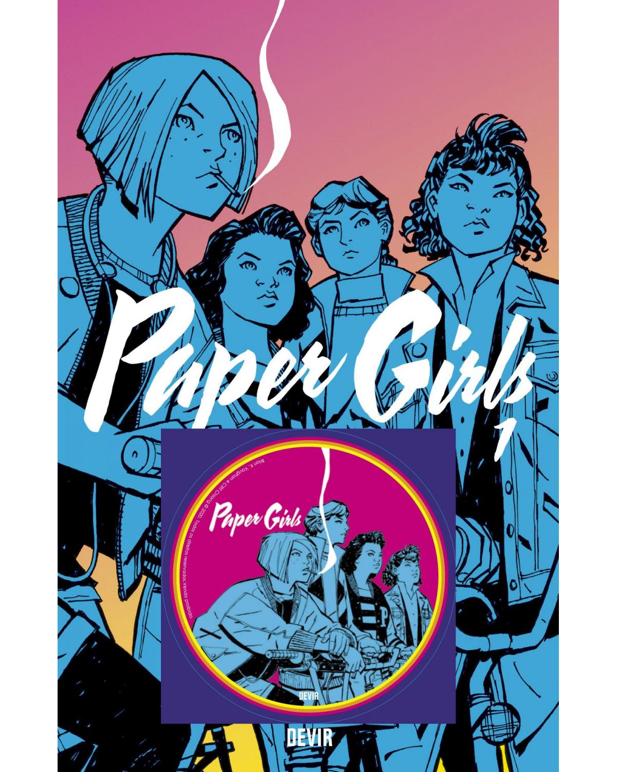 Paper Girls volume 1 - com adesivo - 2ª Edição | 2020