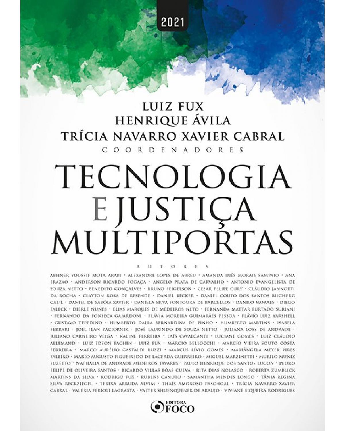 Tecnologia e justiça multiportas - 1ª Edição | 2021