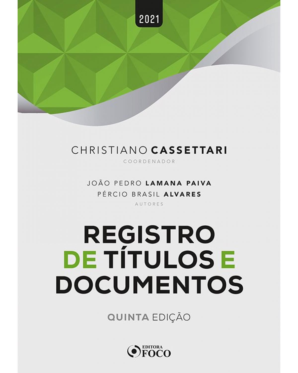 Registro de títulos e documentos - 5ª Edição | 2020