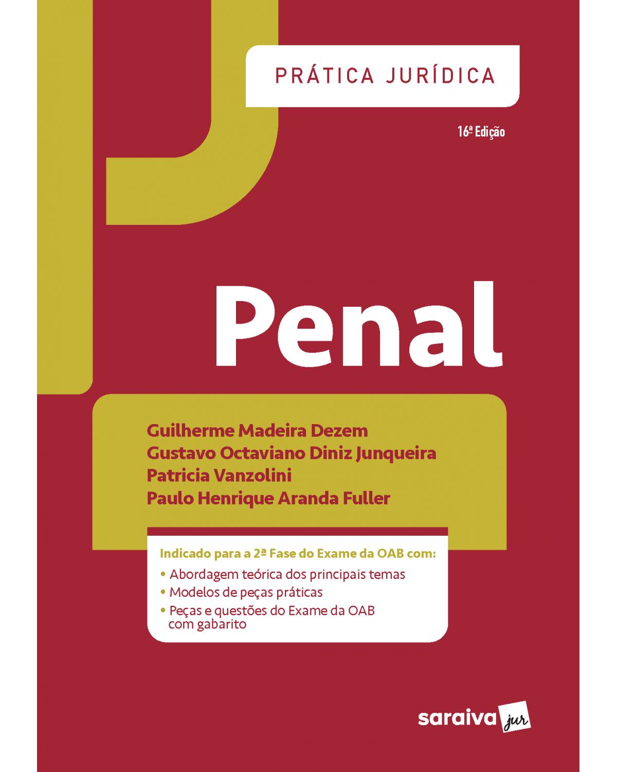 Prática jurídica penal - 16ª Edição | 2021
