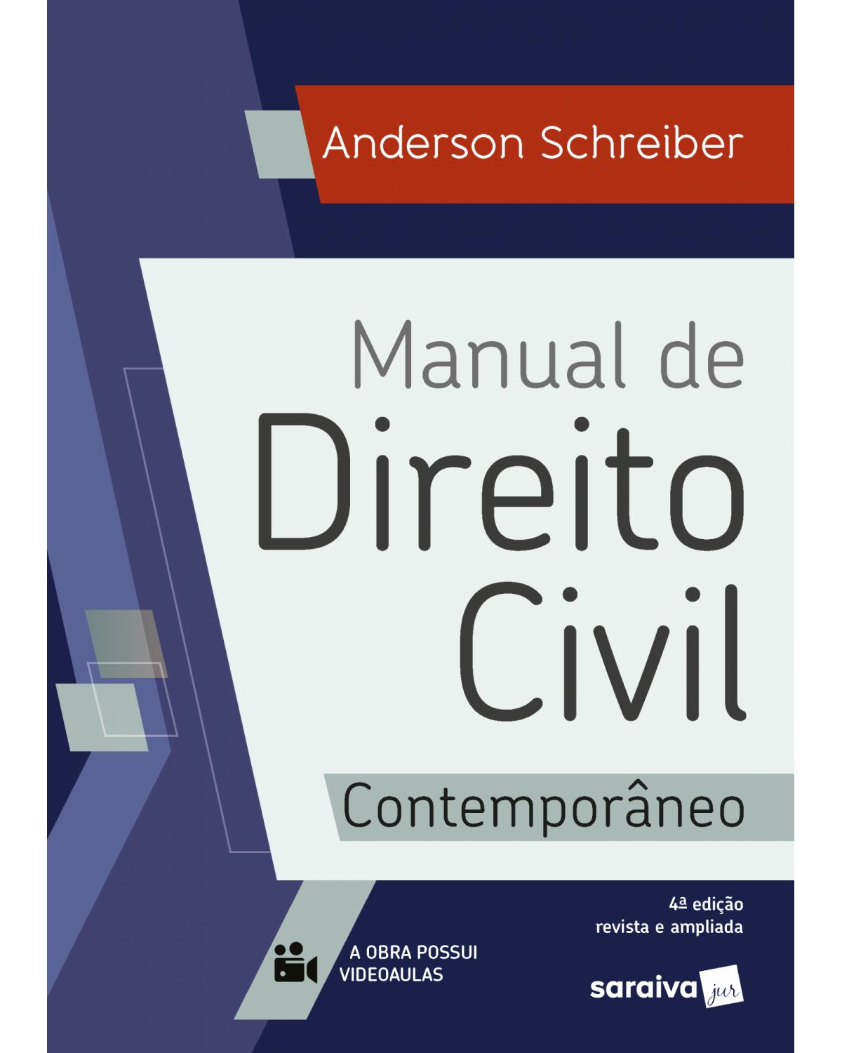 Manual de direito civil contemporâneo - 4ª Edição | 2021