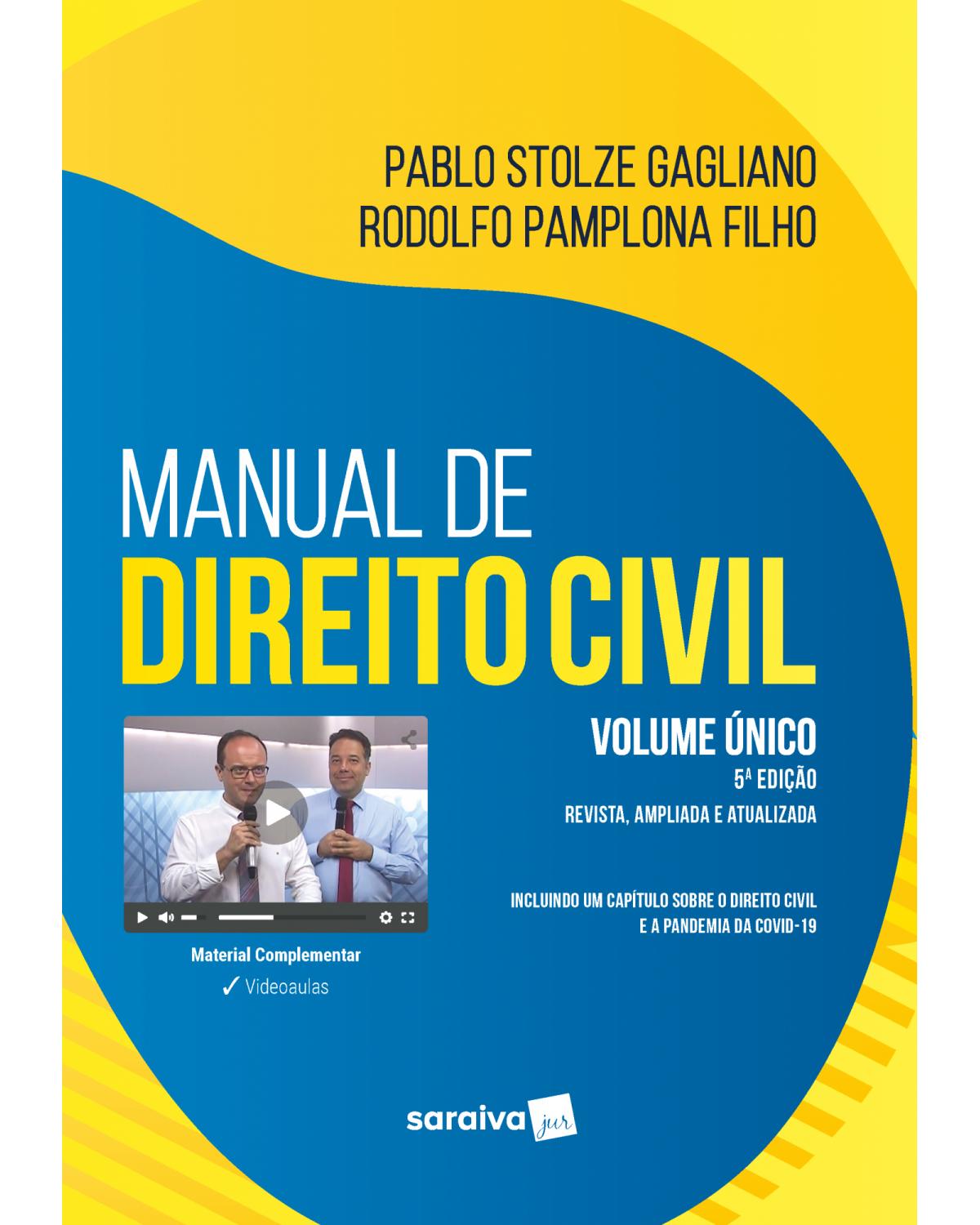Manual de direito civil - Volume único - 5ª Edição | 2021