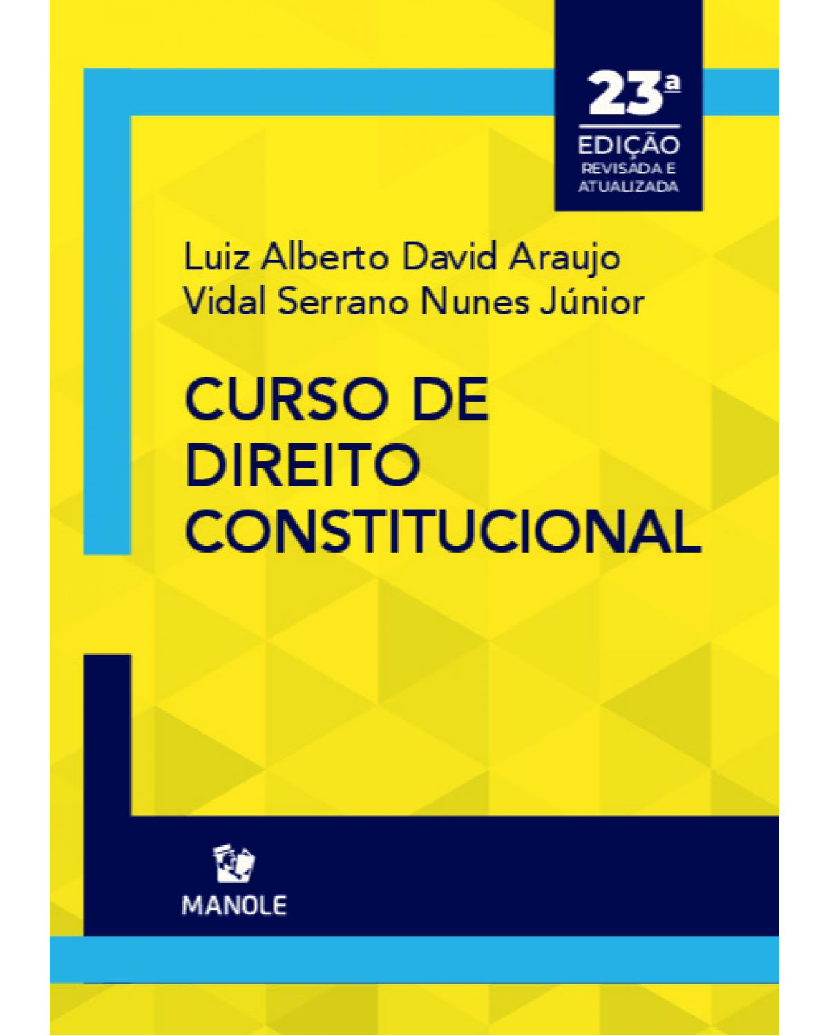 Curso de direito constitucional - 23ª Edição | 2021
