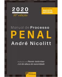 Manual de processo penal - 10ª Edição | 2020