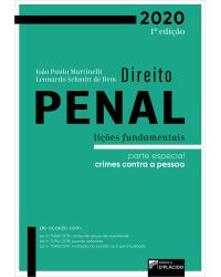 Direito penal - Lições fundamentais - parte especial: crimes contra a pessoa - 1ª Edição | 2020