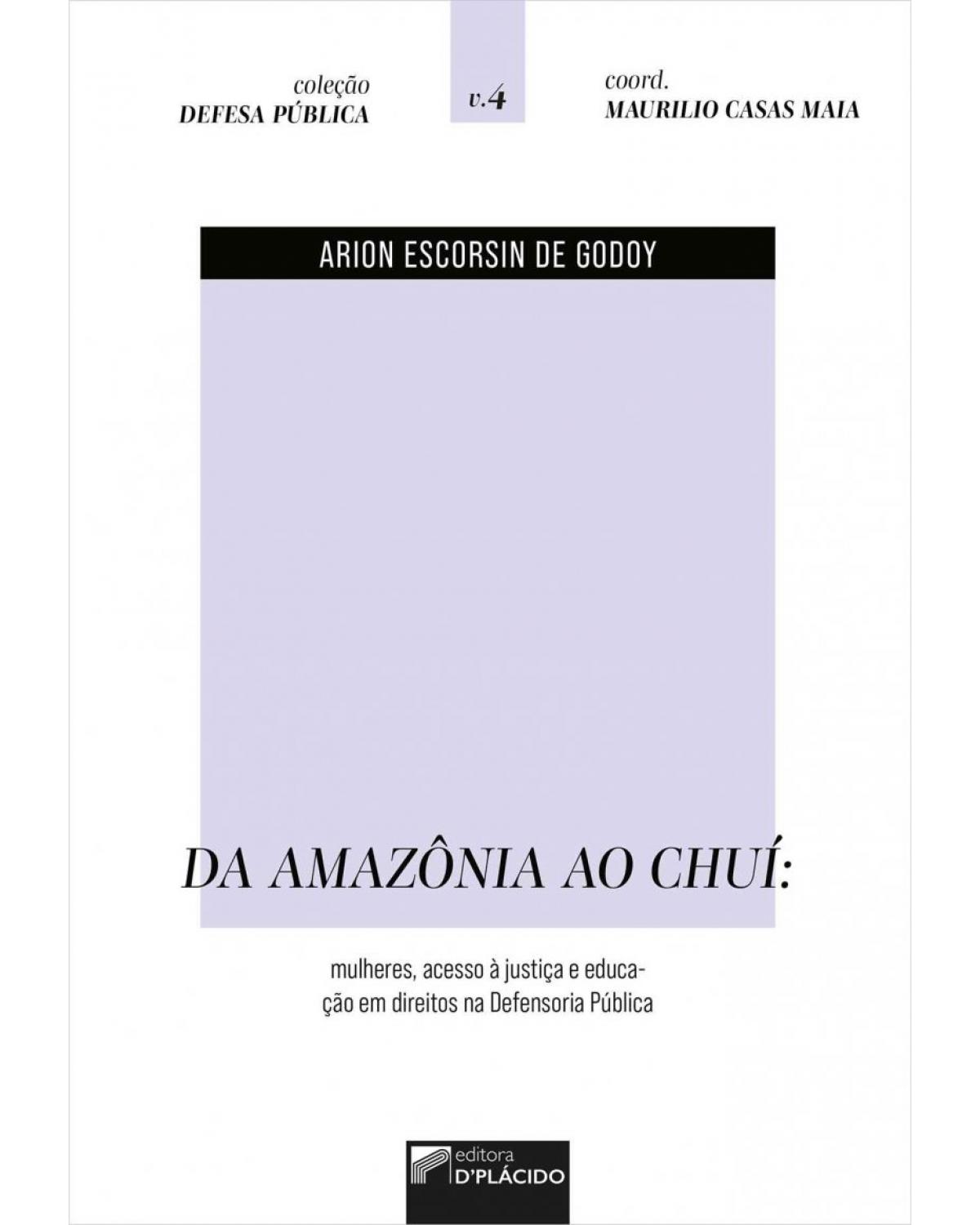 Da Amazônia ao Chuí: mulheres, acesso à justiça e educação em direitos na Defensoria Pública - 1ª Edição | 2022