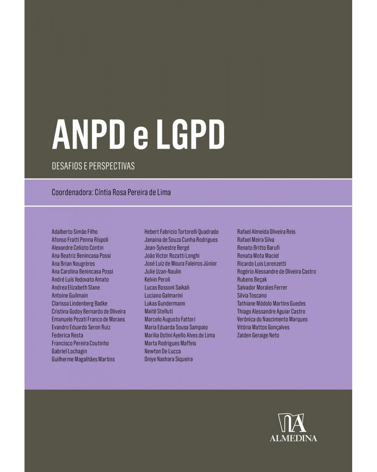ANPD e LGPD - desafios e perspectivas - 1ª Edição | 2021
