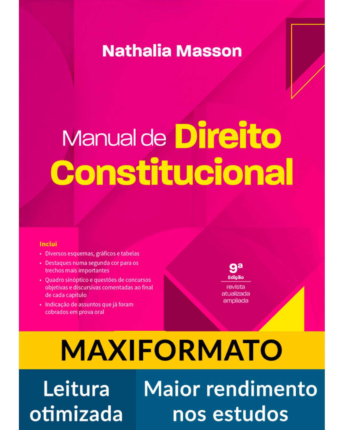 Manual de direito constitucional - 9ª Edição | 2021