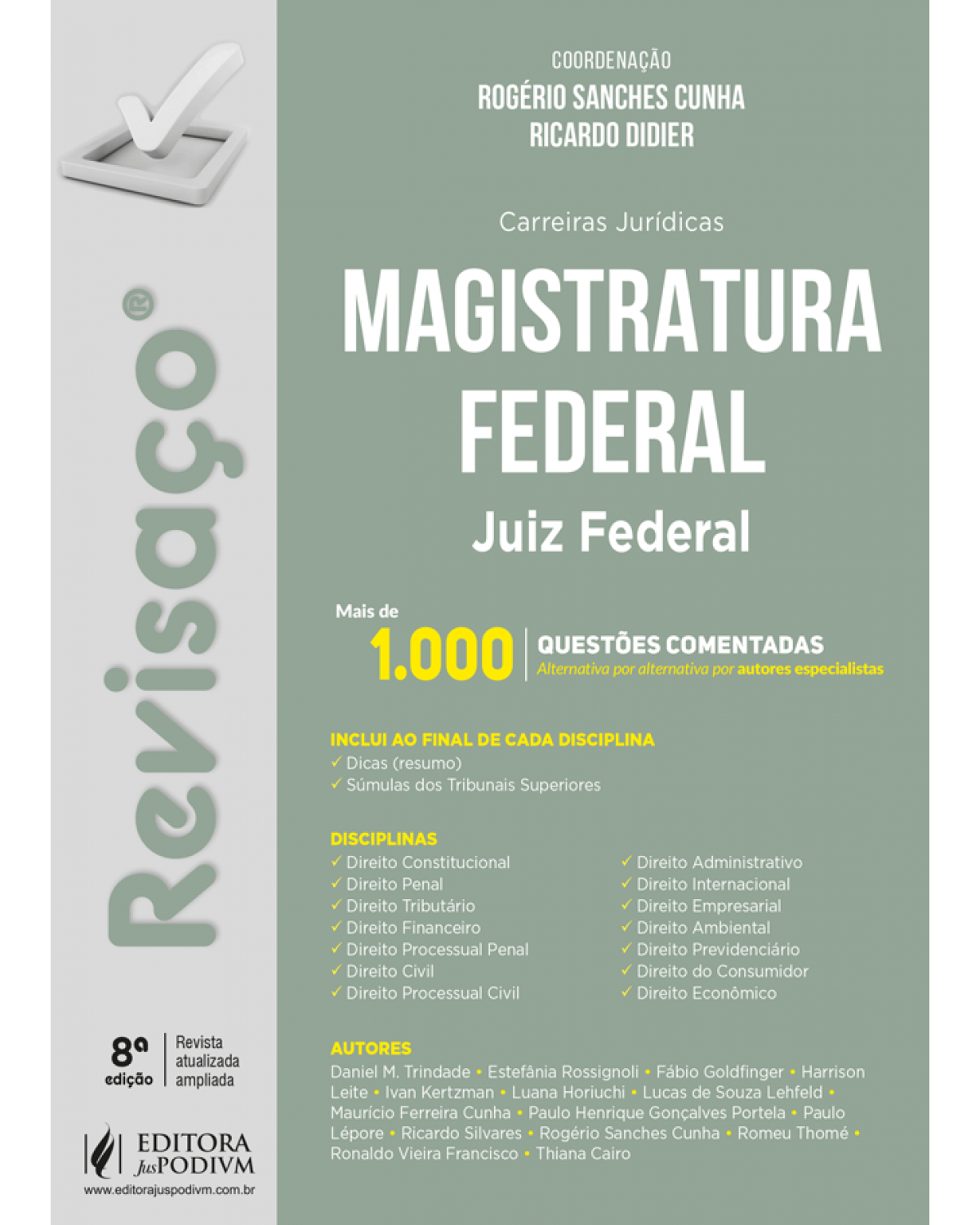 Revisaço - Magistratura federal - Juiz federal - mais de 1.000 questões comentadas - 8ª Edição | 2022
