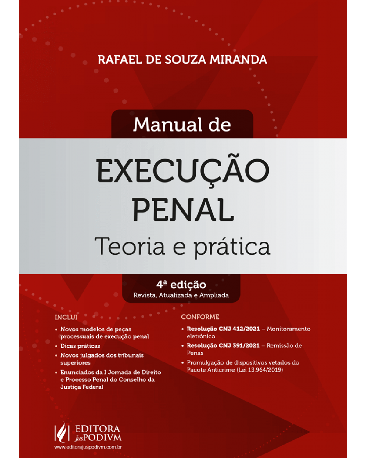 Manual de execução penal - teoria e prática - 4ª Edição | 2022