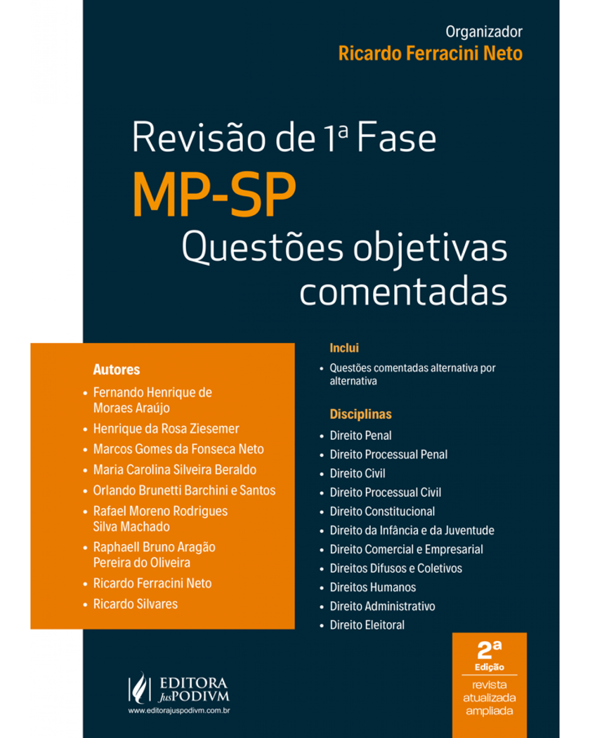 Revisão 1ª fase MP-SP - Questões objetivas comentadas - 2ª Edição | 2022