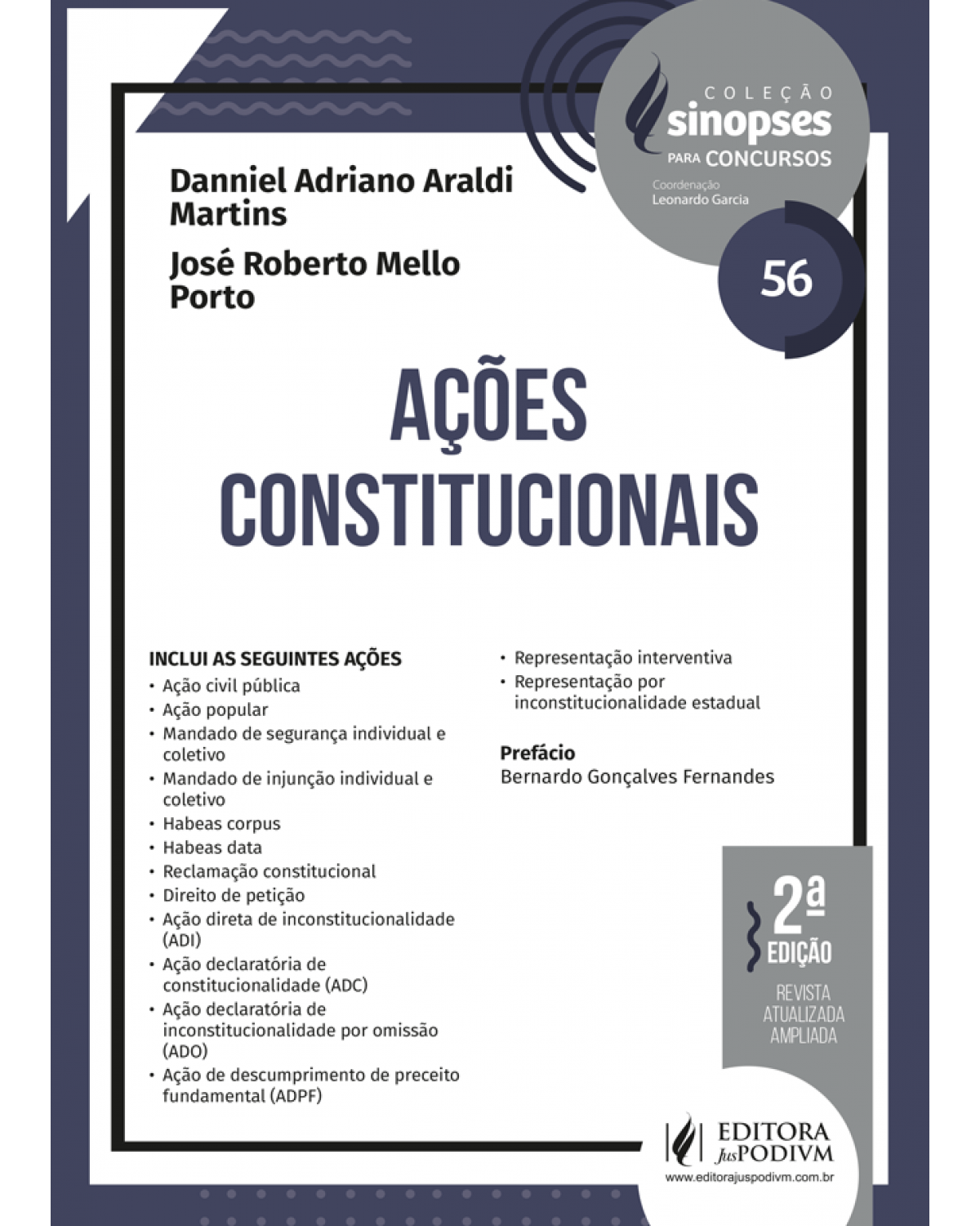 Sinopses para concursos - Ações constitucionais - Volume 56:  - 2ª Edição | 2022