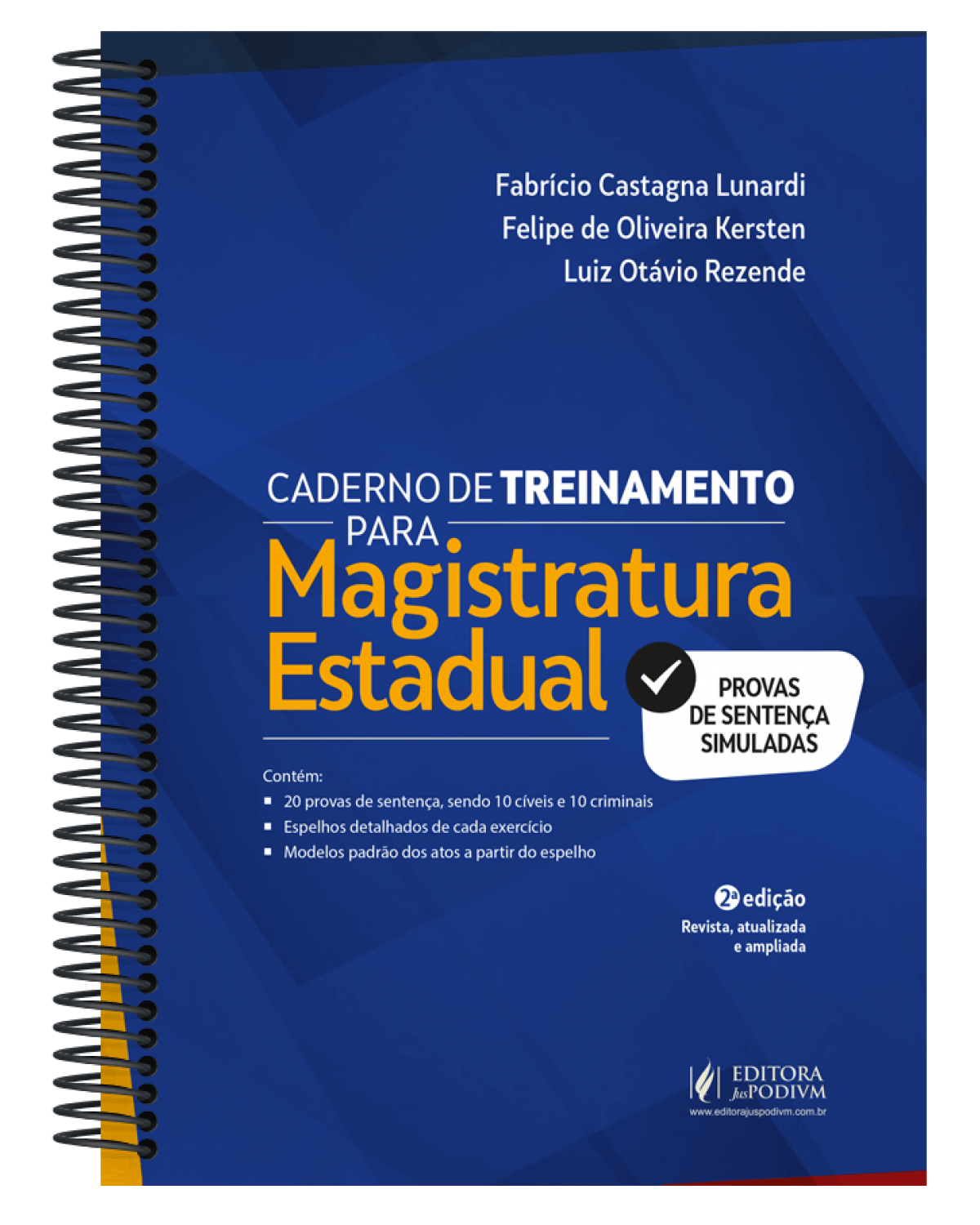 Caderno de treinamento para magistratura estadual - Provas de sentença simuladas - 2ª Edição | 2022