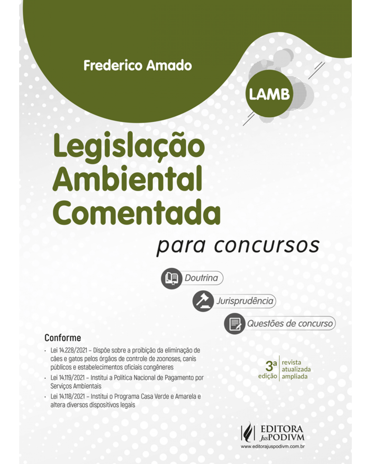 Legislação ambiental comentada para concursos (LAMB) - 3ª Edição | 2022