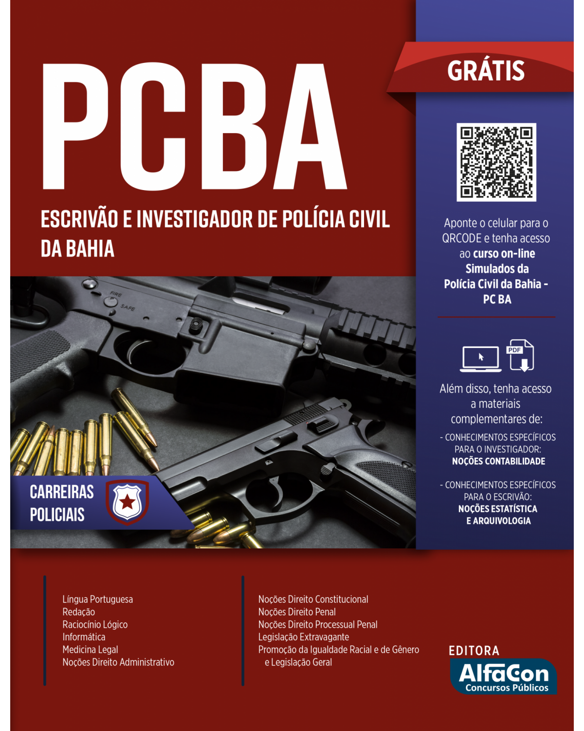 PCBA - Escrivão e investigador de Polícia Civil da Bahia - 1ª Edição | 2022