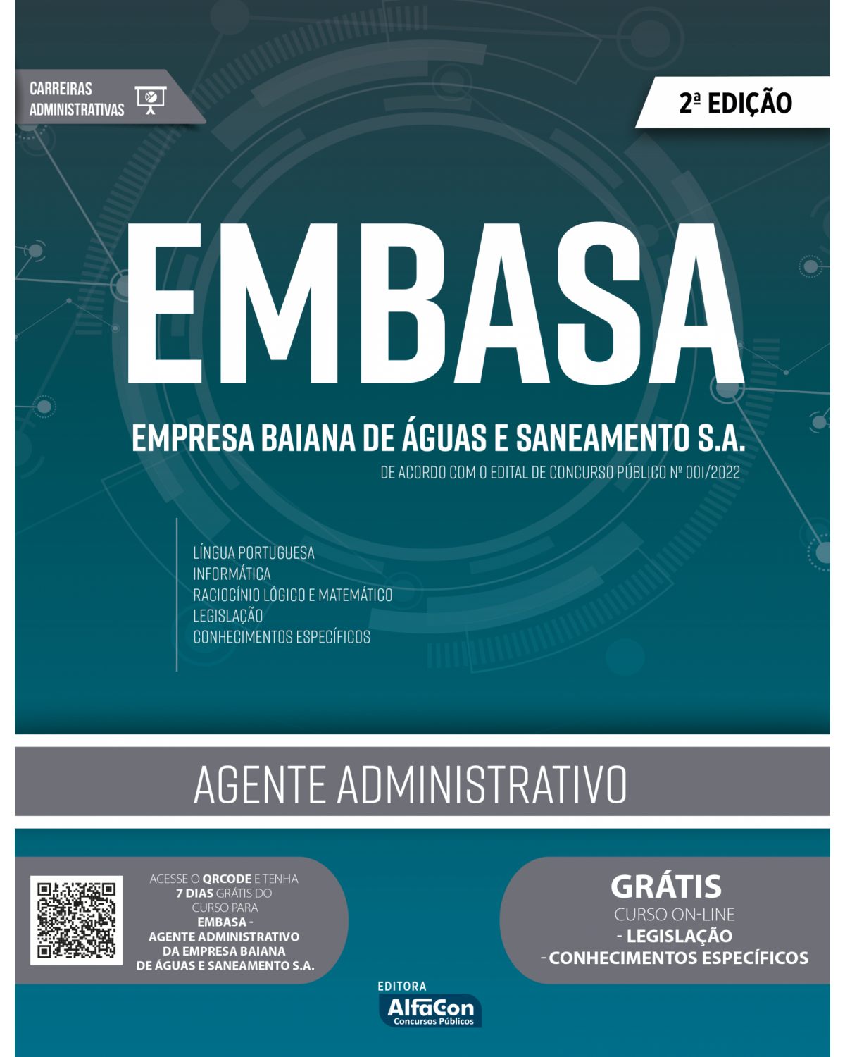 Agente Administrativo - Empresa Baiana de Águas e Saneamento SA - EMBASA - 2ª Edição | 2022