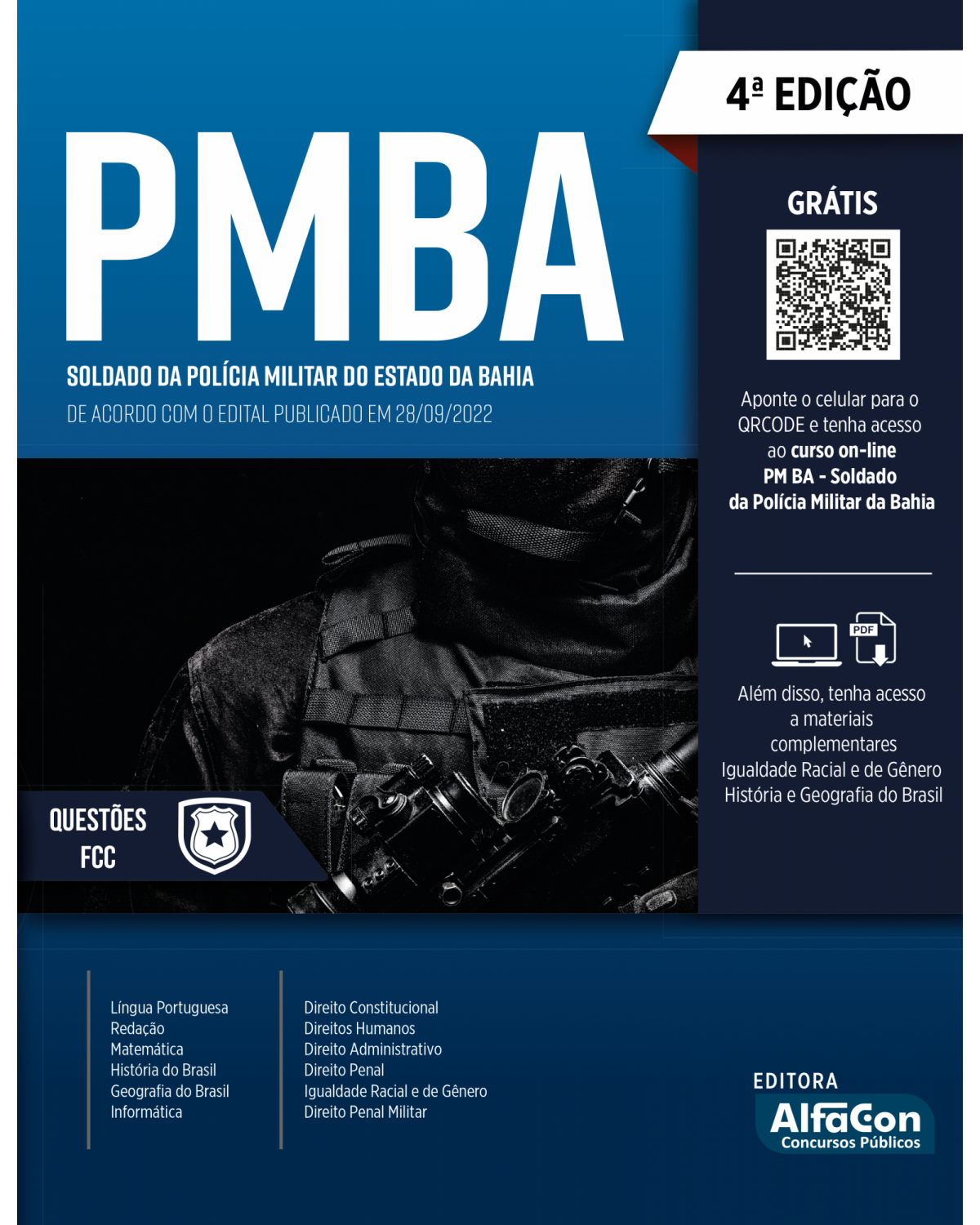 Apostila PMBA - Soldado da Polícia Militar do Estado da Bahia - 4ª Edição | 2022