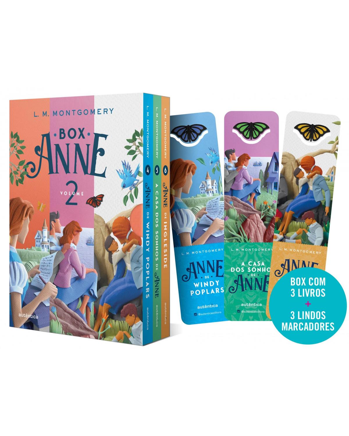 Box Anne 2 - Anne de Wind Poplars, Casa dos sonhos da Anne e Anne de Ingleside - (Texto integral - Clássicos Autêntica) - 1ª Edição | 2022