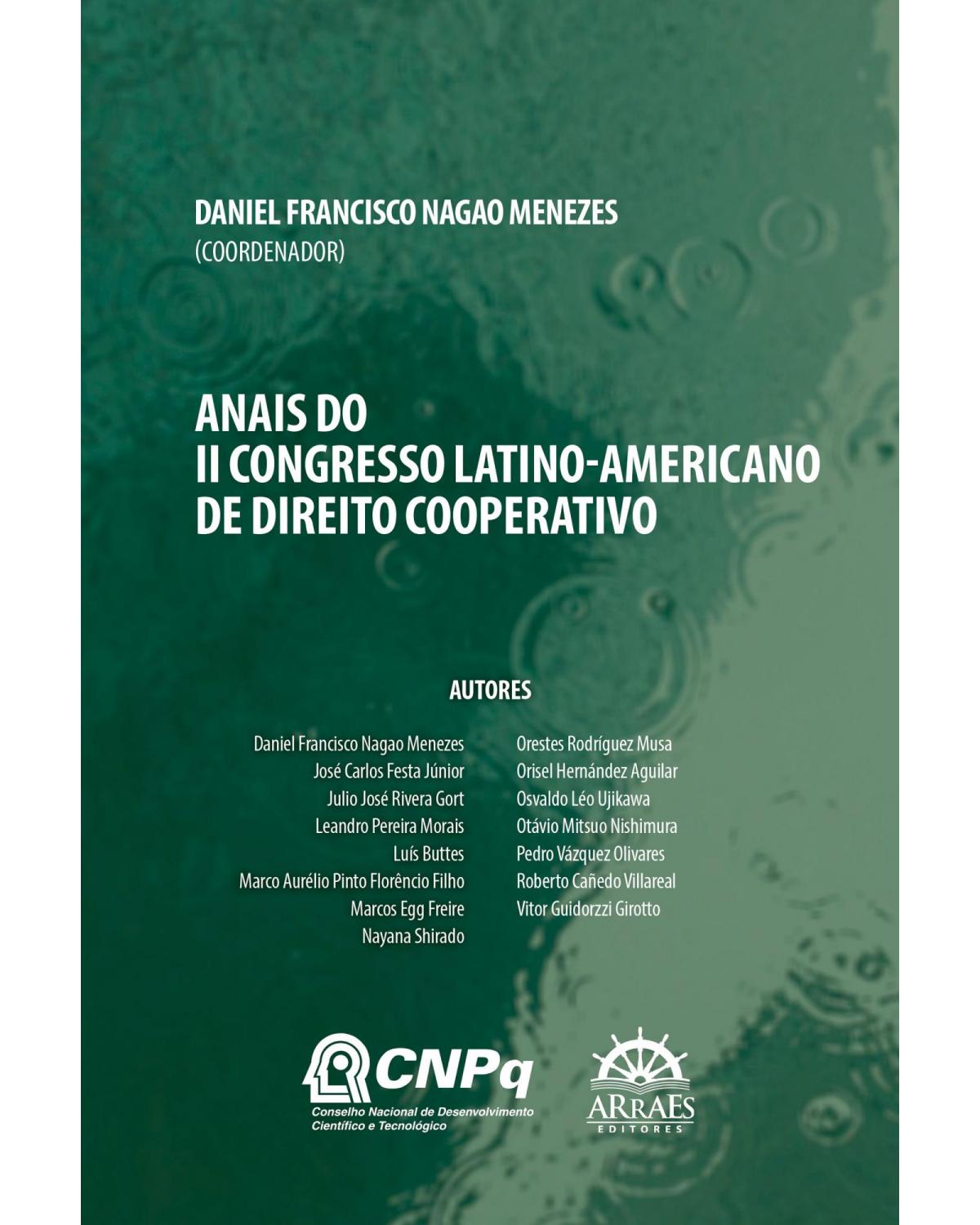 Anais do II Congresso Latino-americano de Direito Cooperativo - 1ª Edição | 2022
