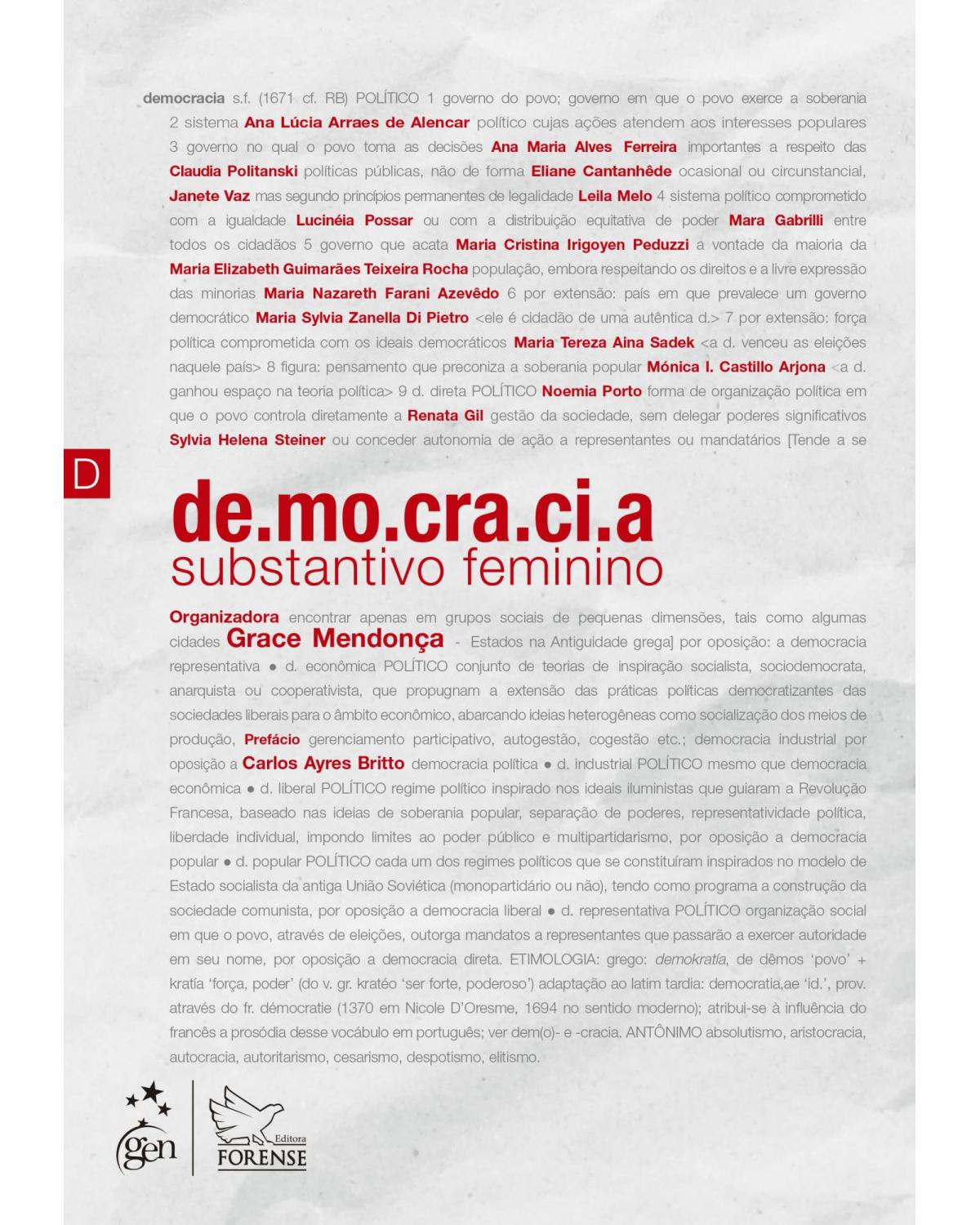 Democracia - Substantivo feminino - 1ª Edição | 2021