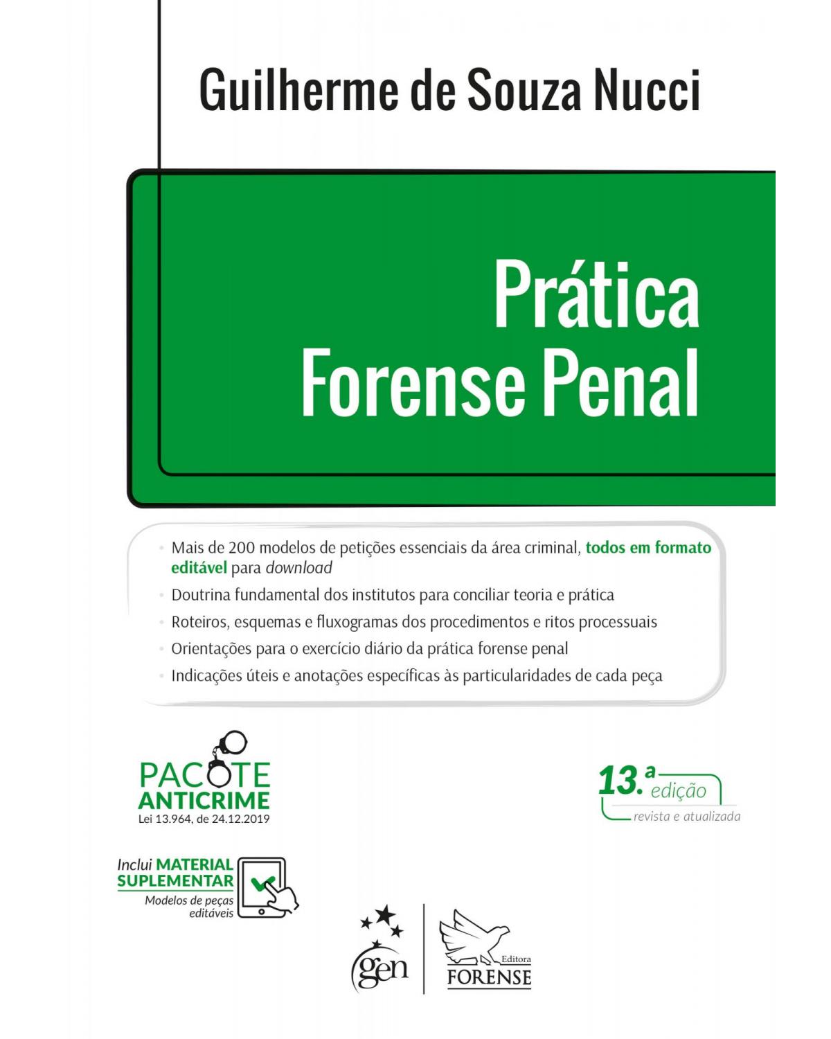 Prática Forense Penal - 13ª Edição | 2021