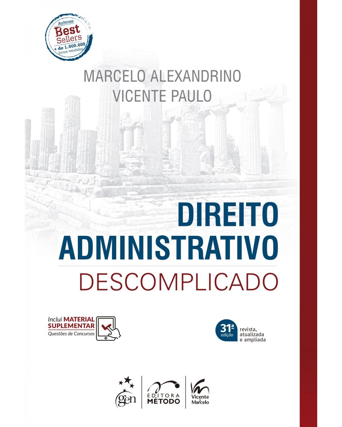 Direito Administrativo Descomplicado - 31ª Edição | 2022