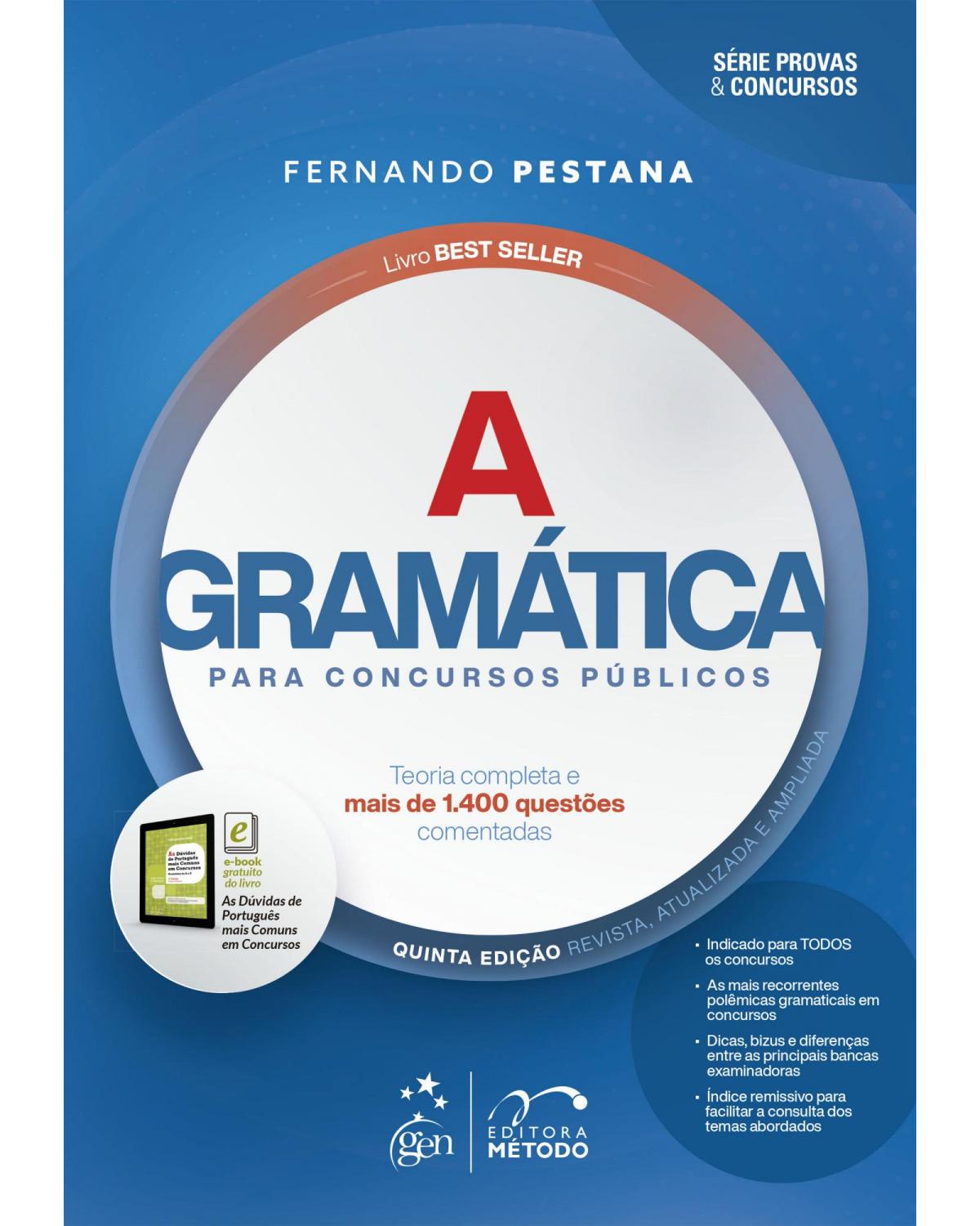 A gramática para concursos públicos - 5ª Edição | 2023
