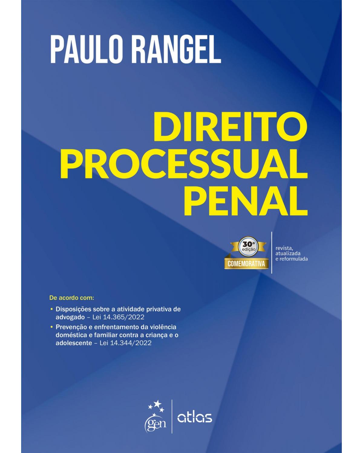 Direito processual penal - 30ª Edição | 2023