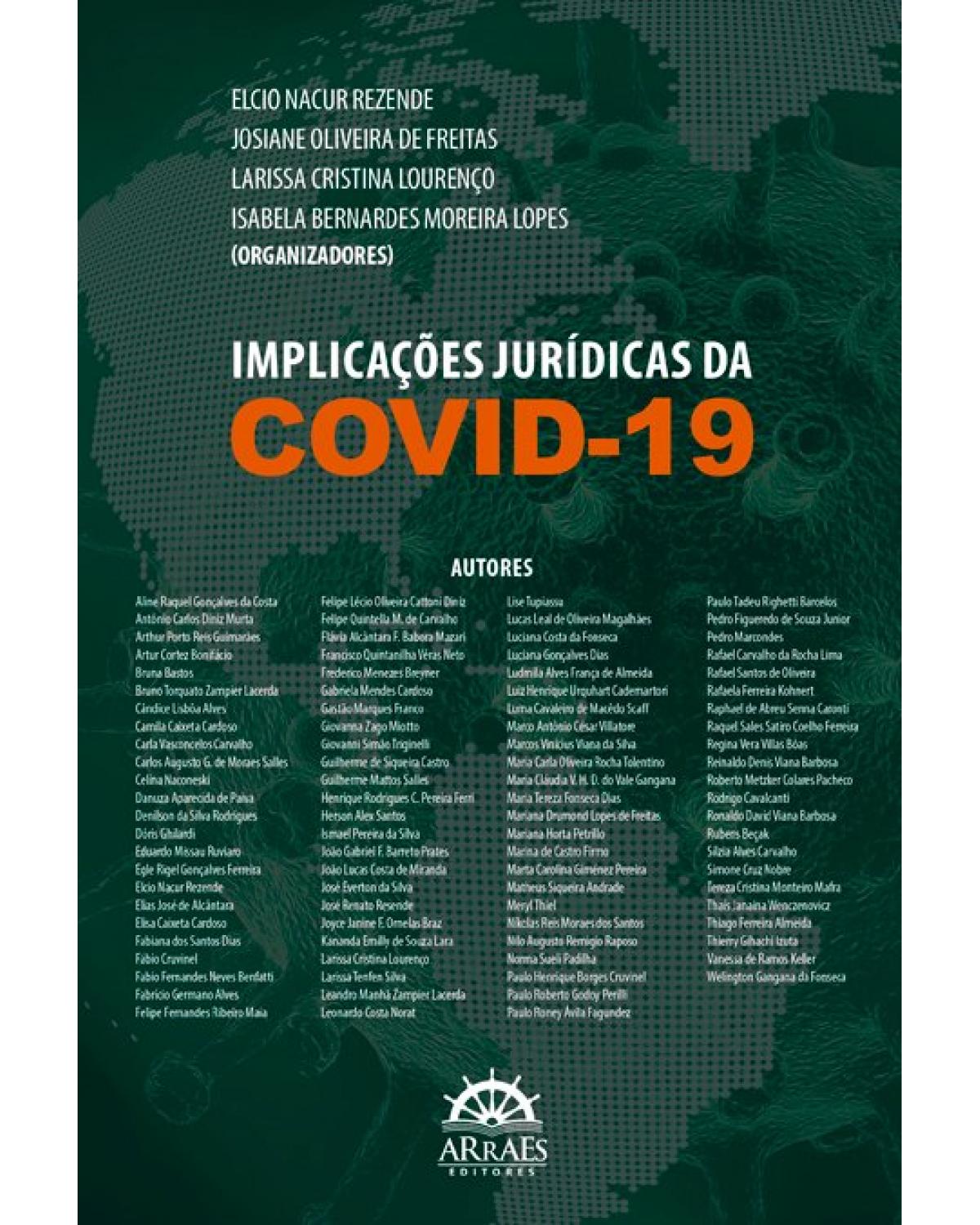 Implicações jurídicas da Covid-19 - 1ª Edição | 2020