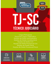 Tribunal de Justiça do Estado de Santa Catarina – TJ-SC 2020 - técnico judiciário auxiliar - 2ª Edição | 2020