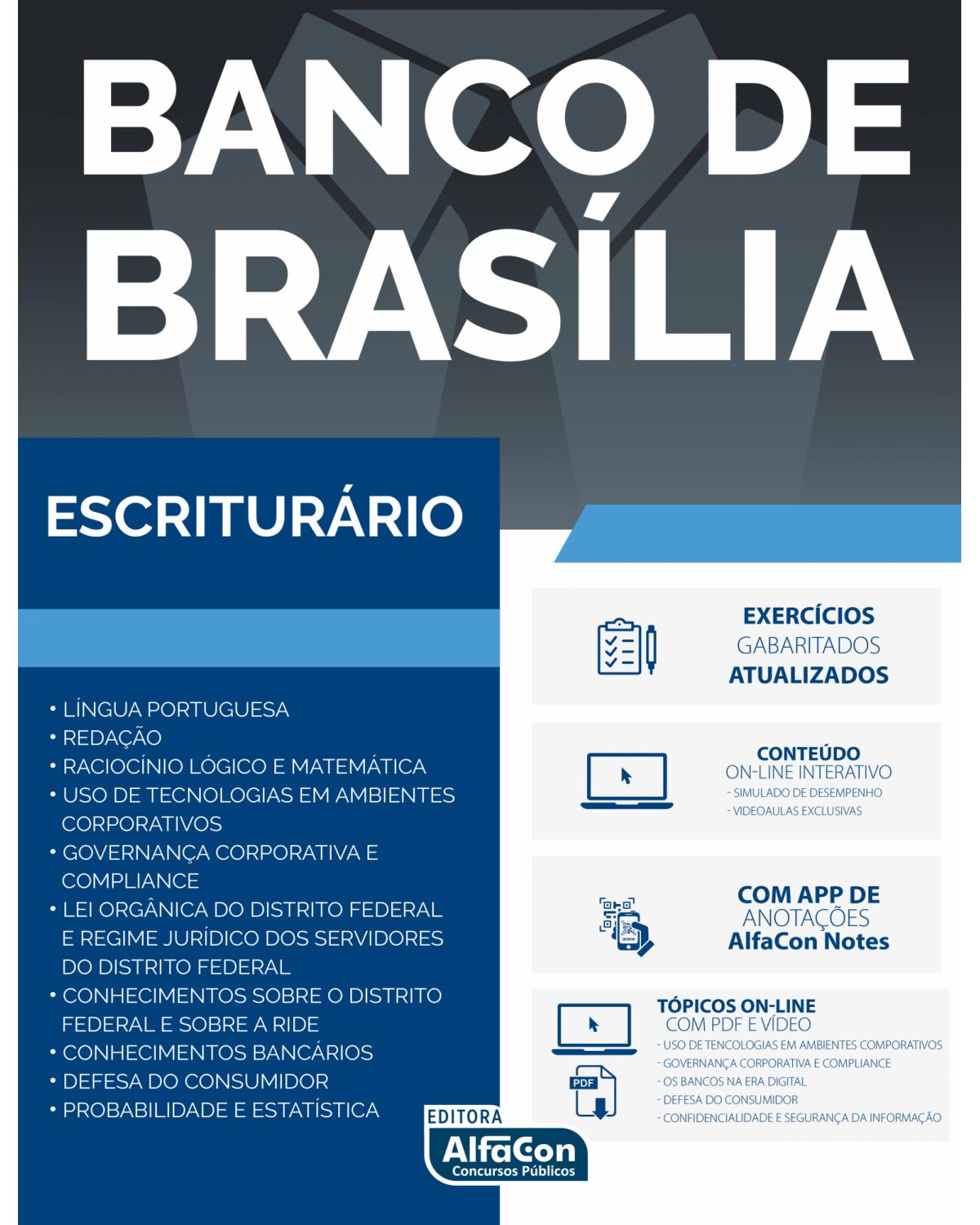 Banco de Brasília - Escriturário - 1ª Edição | 2020
