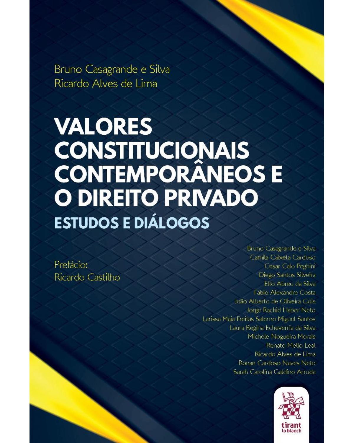 Valores constitucionais contemporâneos e o direito privado: estudos e diálogos - 1ª Edição | 2020