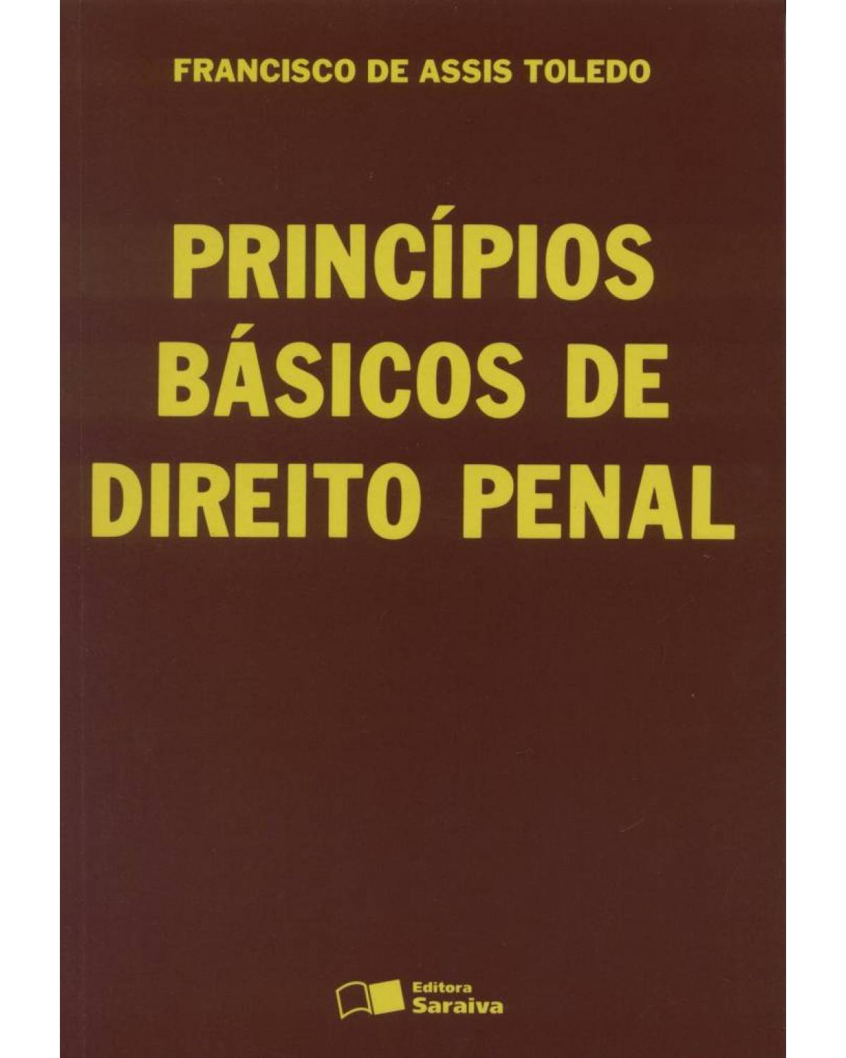 Princípios básicos de direito penal - 5ª Edição | 1994
