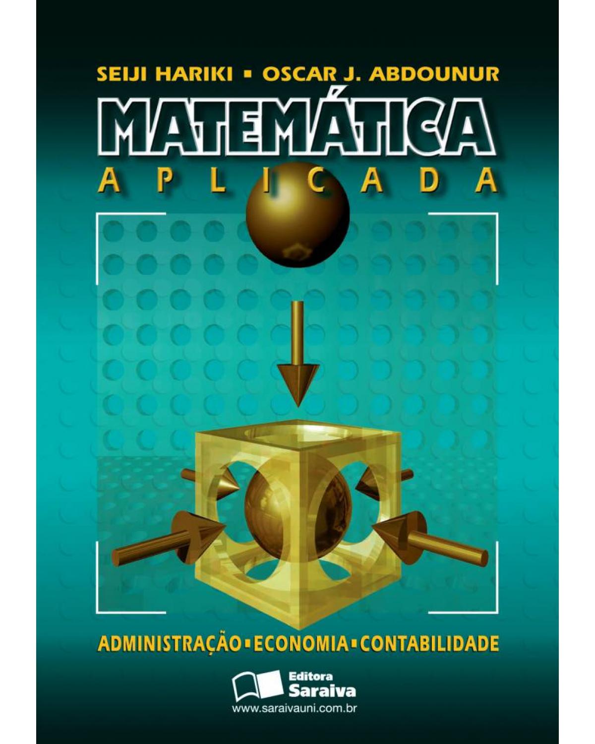 Matemática aplicada - 1ª Edição | 1999