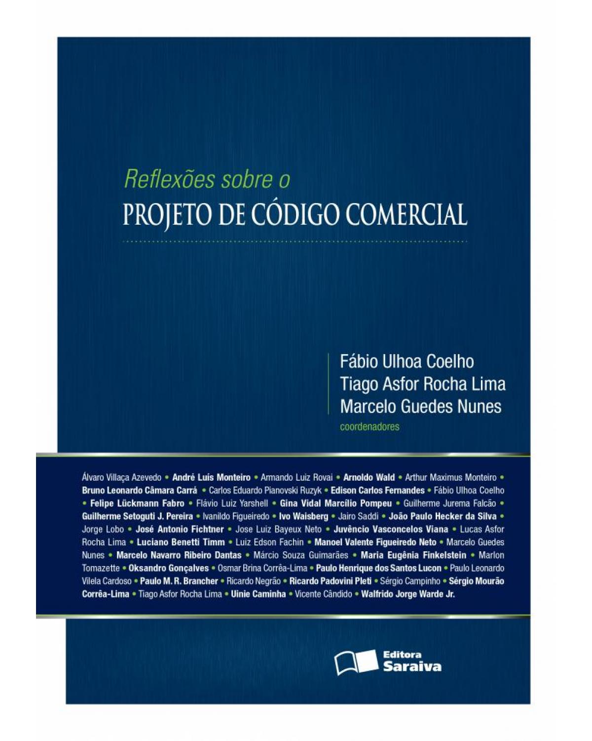 Reflexões sobre o projeto de código comercial - 1ª Edição | 2013