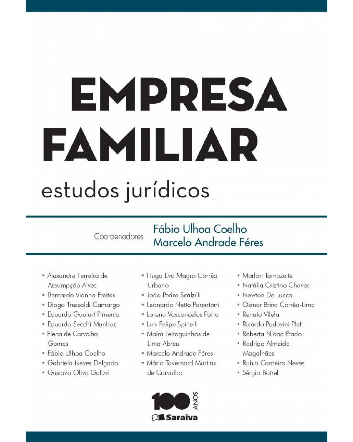Empresa familiar - estudos jurídicos - 1ª Edição | 2014