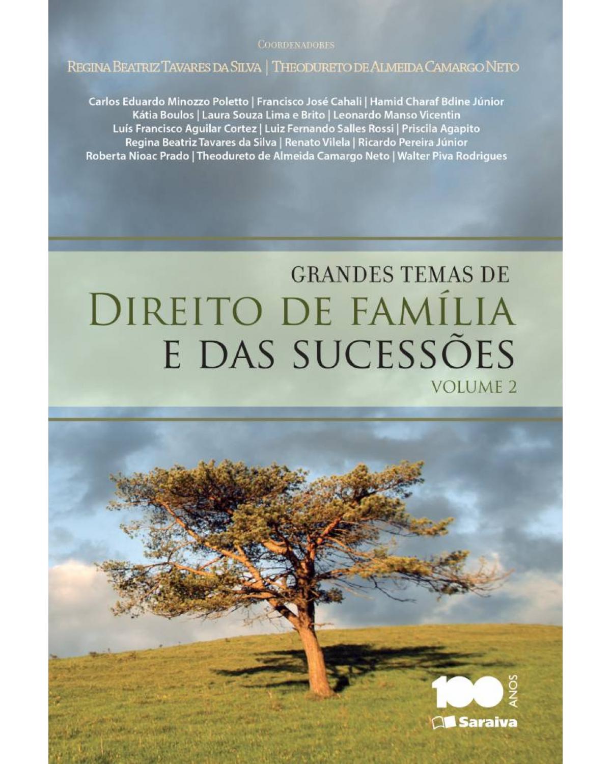 Grandes temas de direito de família e das sucessões - Volume 2:  - 1ª Edição | 2014