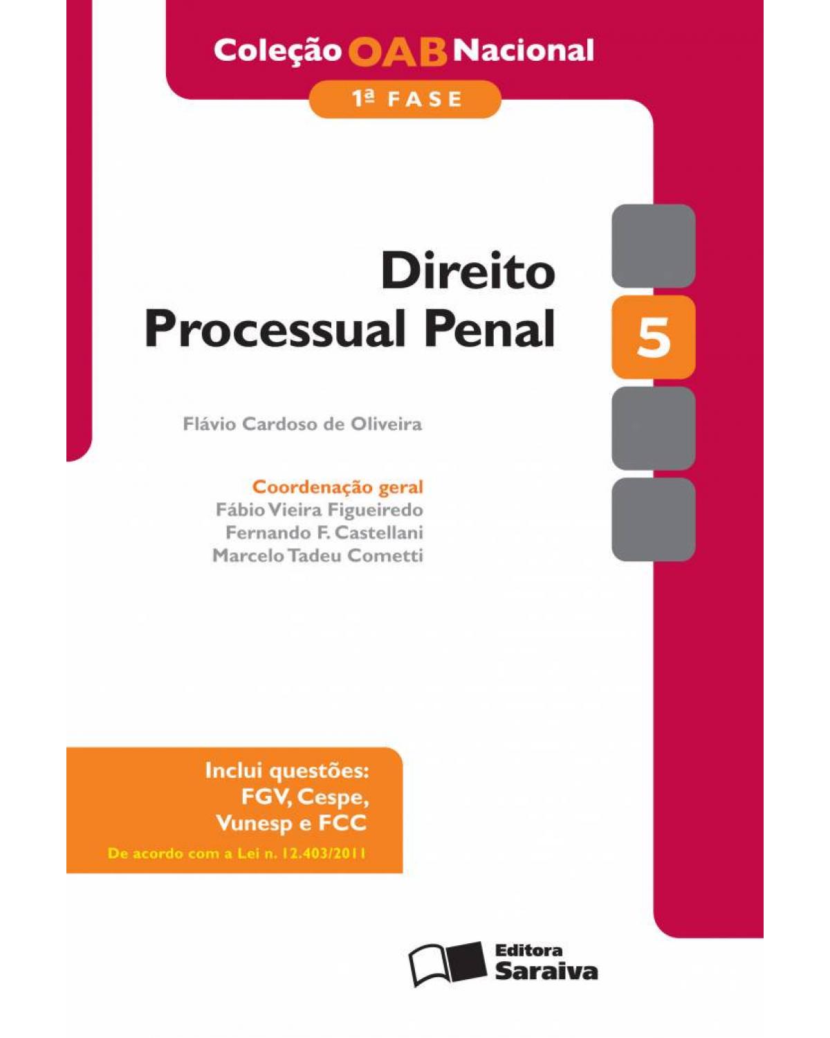 Direito processual penal - 8ª Edição | 2014