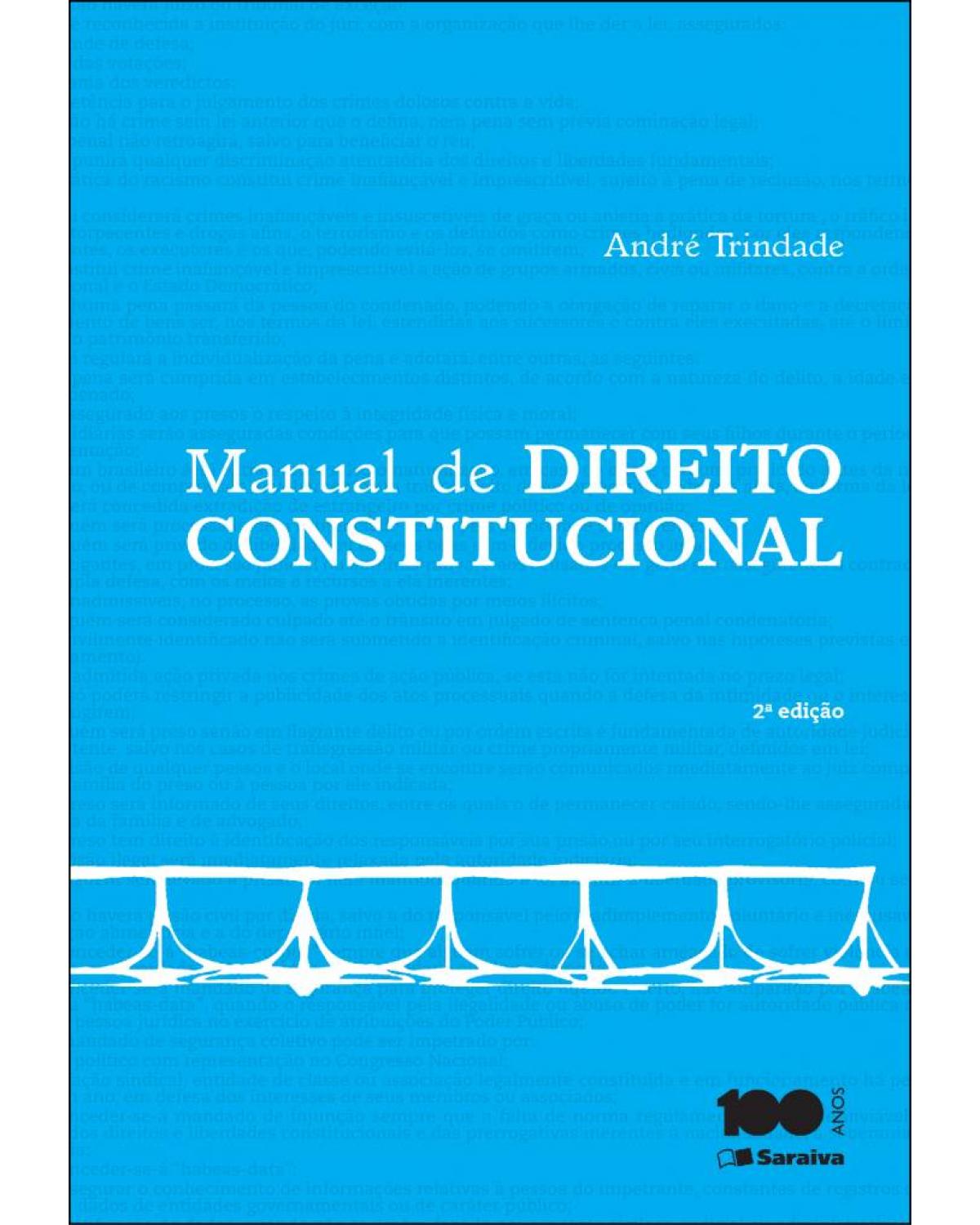 Manual de direito constitucional - 2ª Edição | 2015