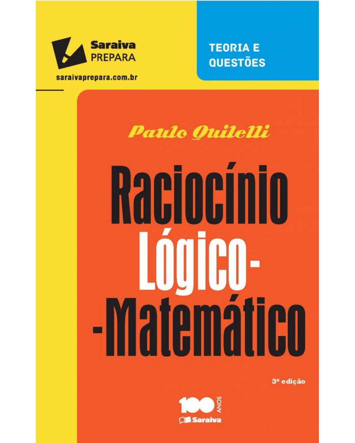 Raciocínio lógico matemático - 3ª Edição | 2015