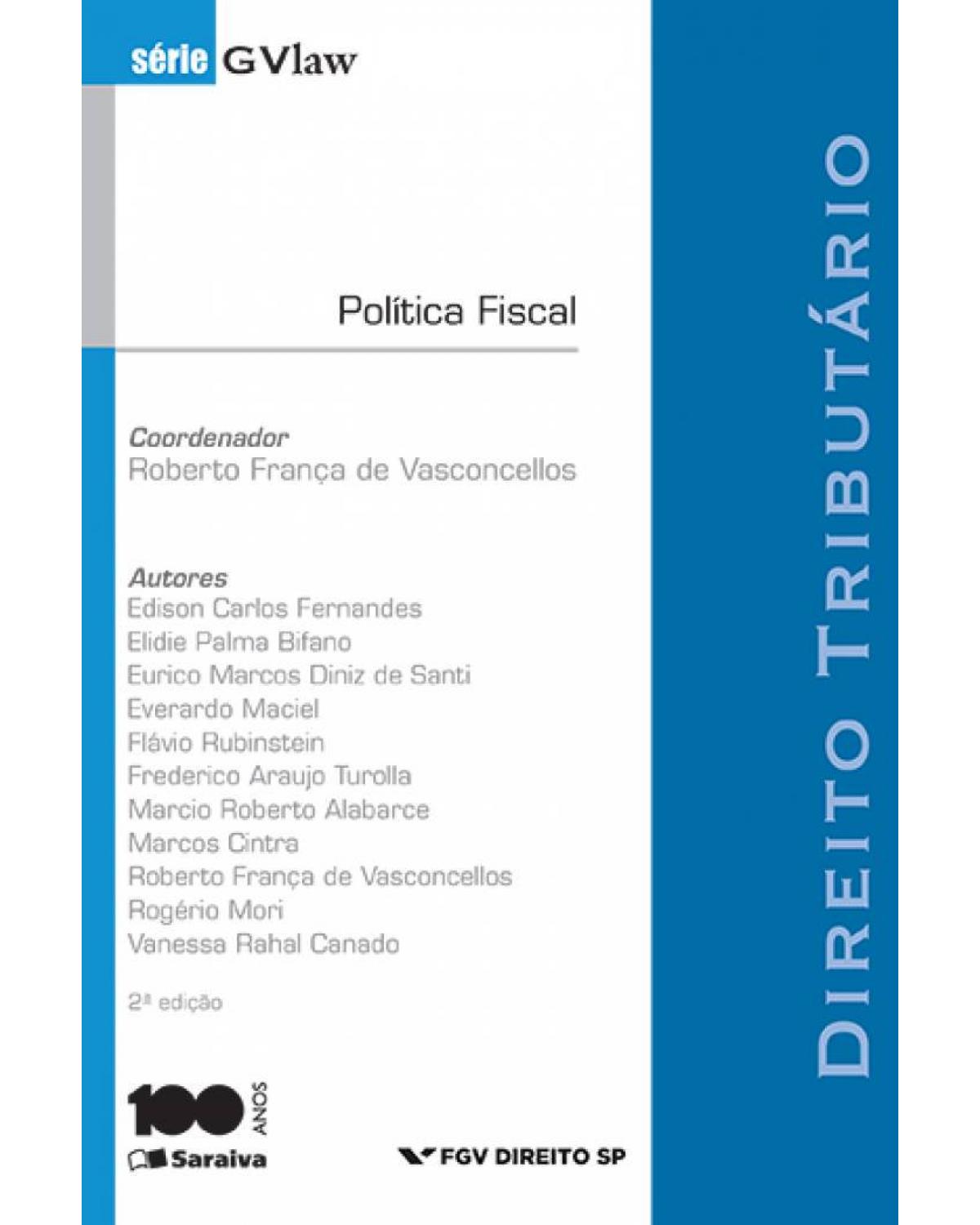 Política fiscal - 2ª Edição | 2016