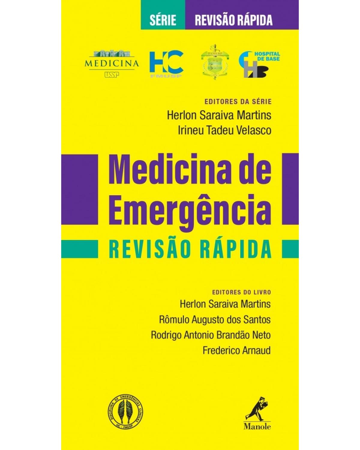 Medicina de emergência - Revisão rápida - 1ª Edição | 2016
