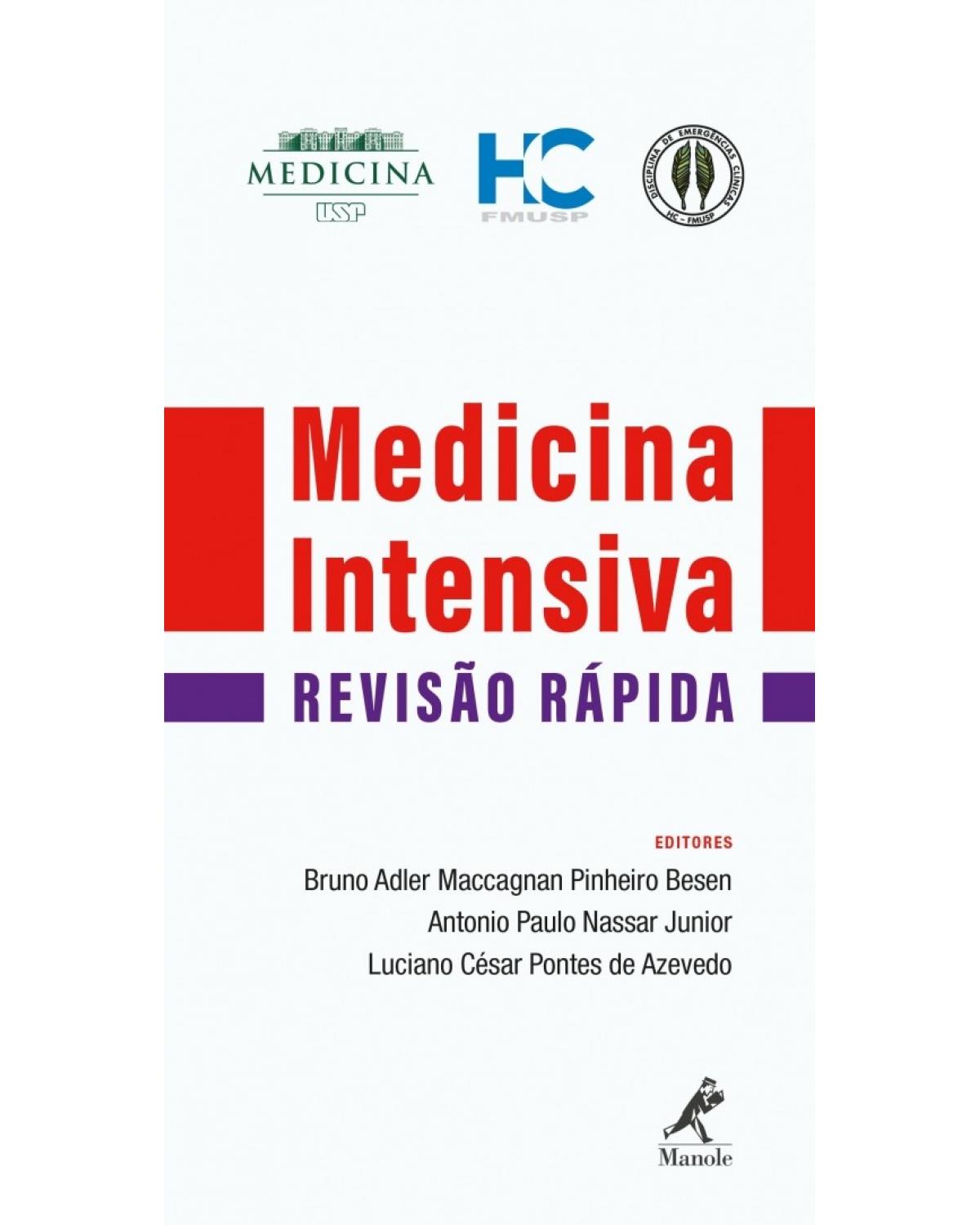 Medicina intensiva - revisão rápida - 1ª Edição | 2018