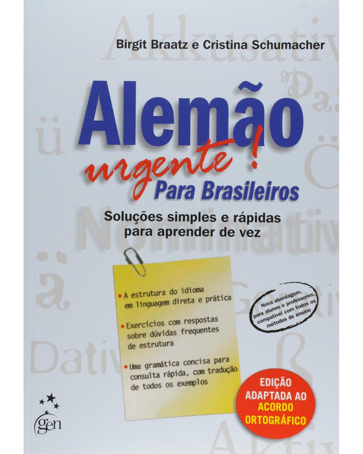 Alemão urgente! Para brasileiros - 1ª Edição | 2000
