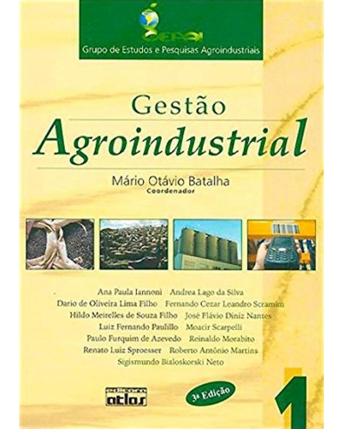 Gestão agroindustrial - Volume 1:  - 3ª Edição | 2007