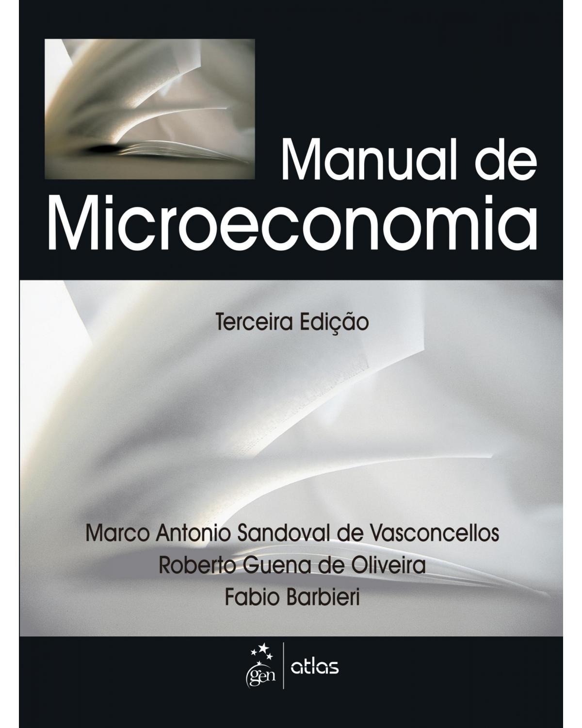 Manual de microeconomia - 3ª Edição | 2011