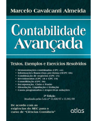 Contabilidade avançada - Textos, exemplos e exercícios resolvidos - 3ª Edição | 2013