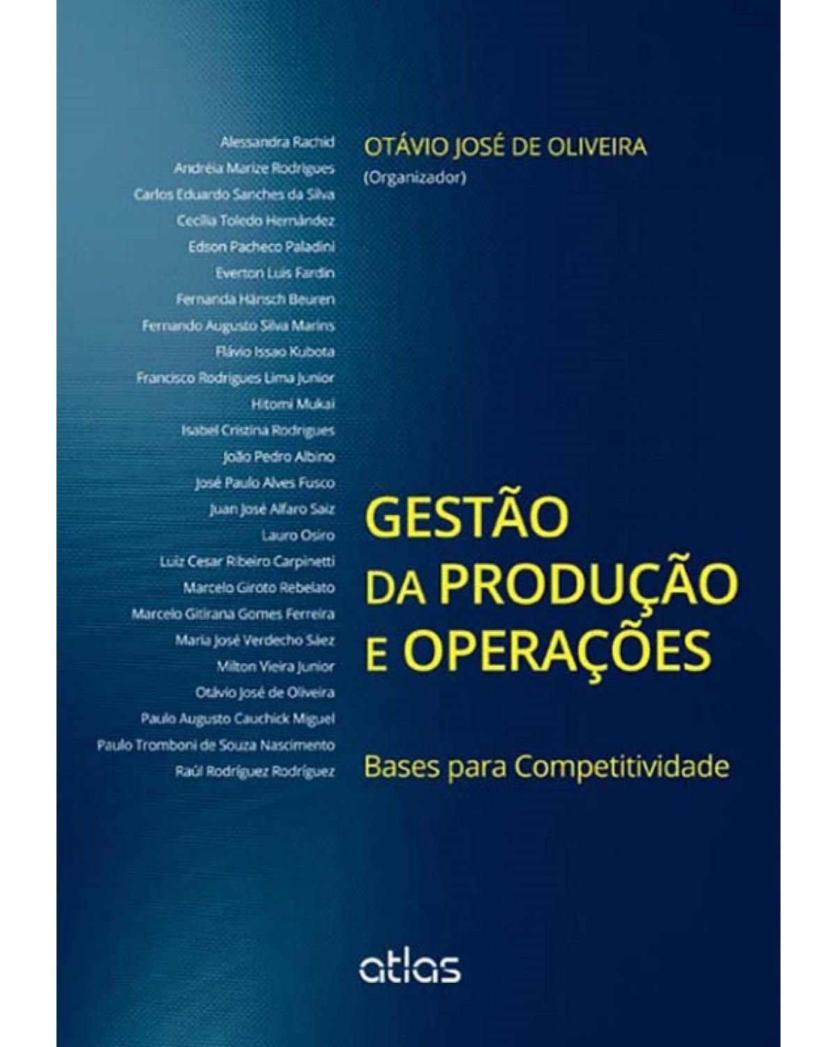 Gestão da produção e operações - Bases para competitividade - 1ª Edição | 2014