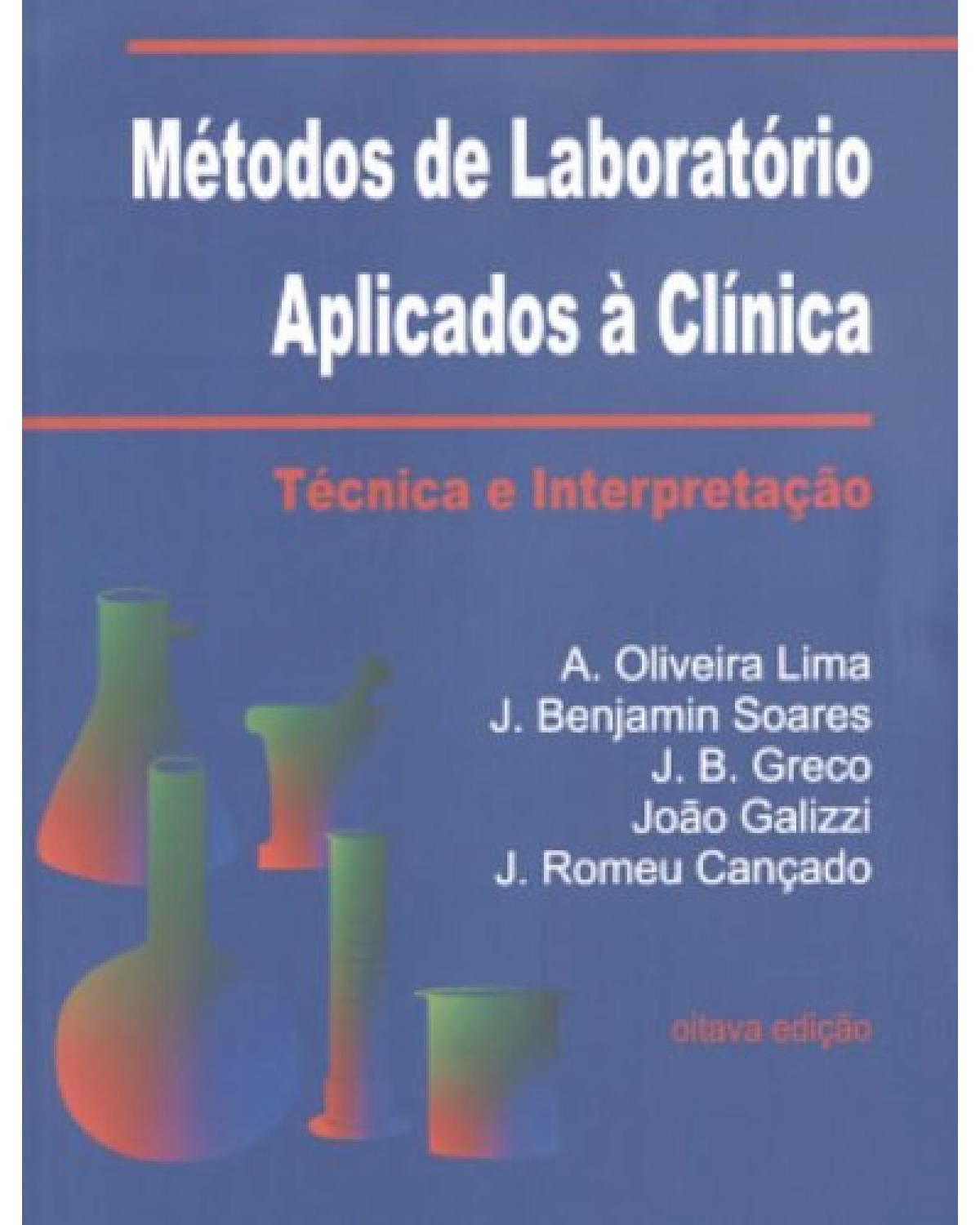 Métodos de laboratório aplicados à clínica - Técnica e interpretação - 8ª Edição | 2001